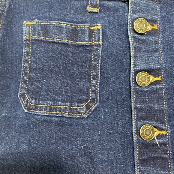 GAP Denim Button Down Mini Skirt size 0/25 - Picture 2 of 9